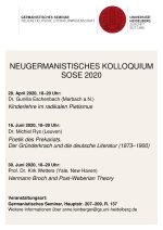 Neugermanistisches Kolloquium Sose2020-1-1